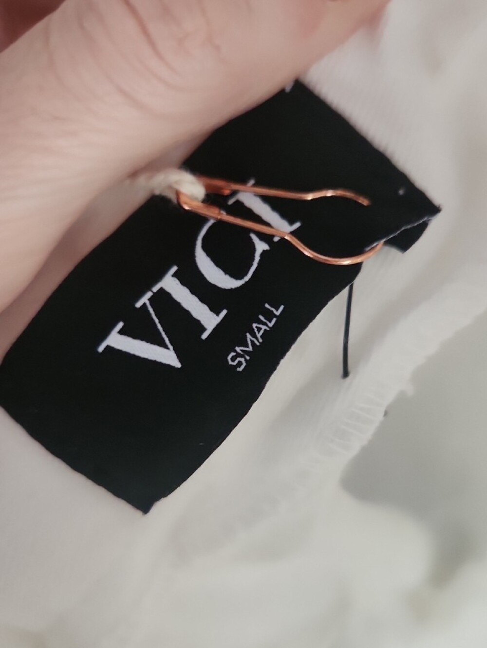 VICI Jumpsuit White Ruffle Open Back - Picture 6 of 11